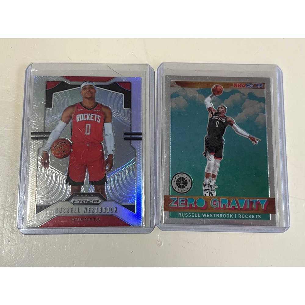 Russell Westbrook 2019-20 Panini Prizm & Hoops Premium Zero Gravity Rockets Lot